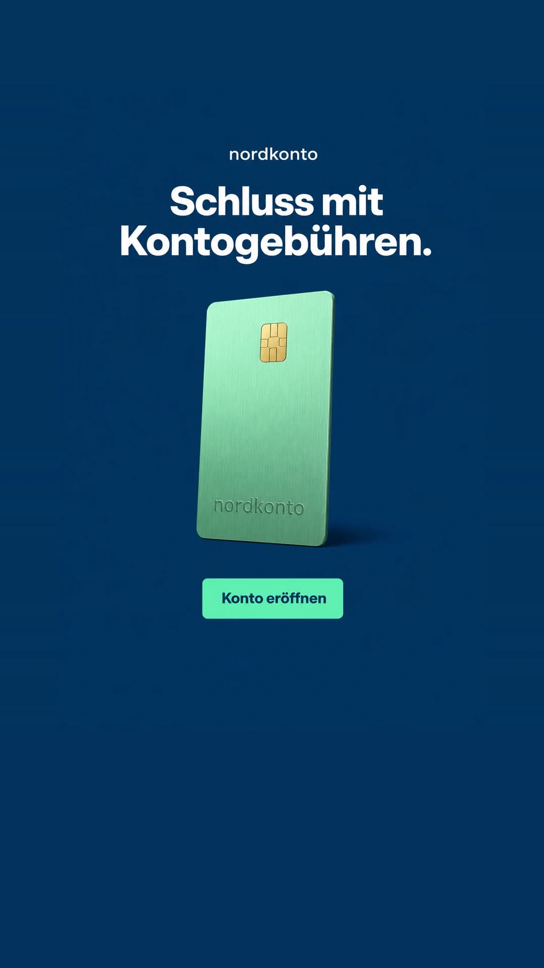 Beispiel-Anzeige einer fiktiven Bank: Schluss mit Kontogebühren.